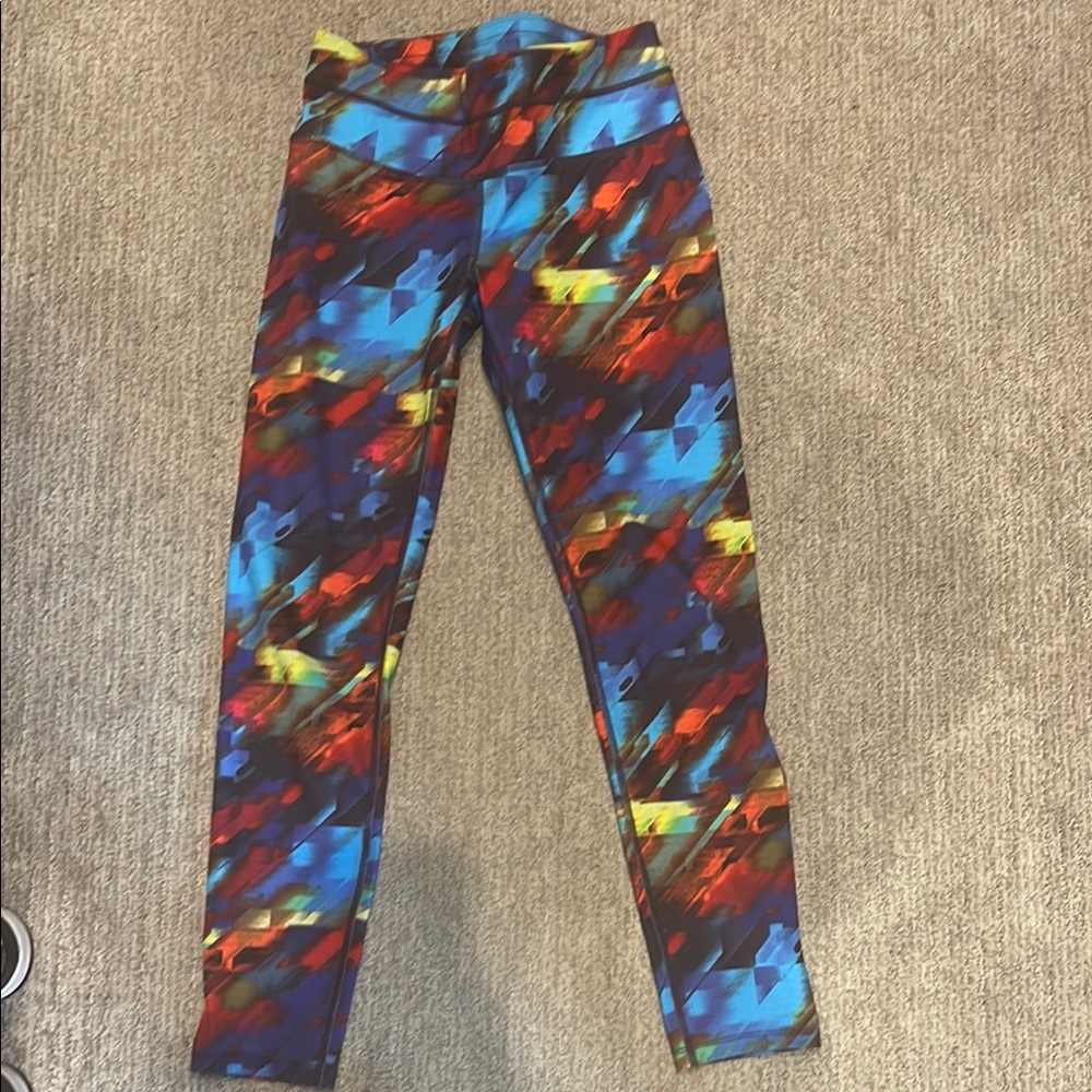 Athleta Multicolor Abstract Leggings